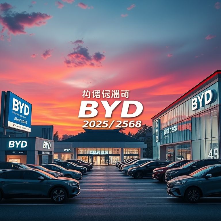 รวมโชว์รูม และศูนย์บริการ BYD ทุกสาขา ทั่วประเทศไทย 2025/2568